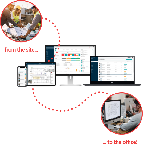 From the site... to the office!